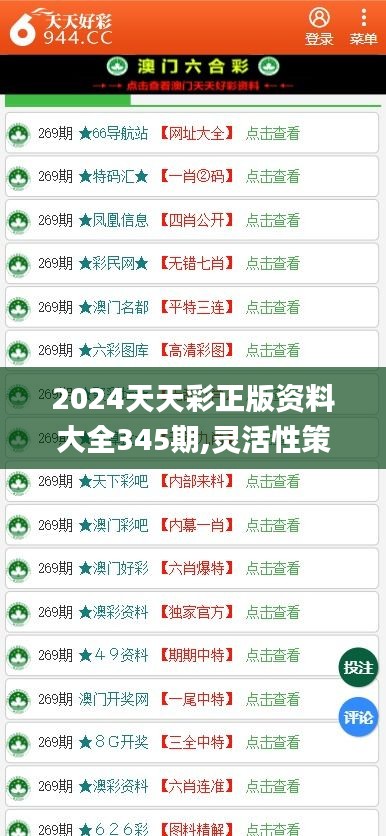 2024年天天彩资料免费大全|精选资料解析大全